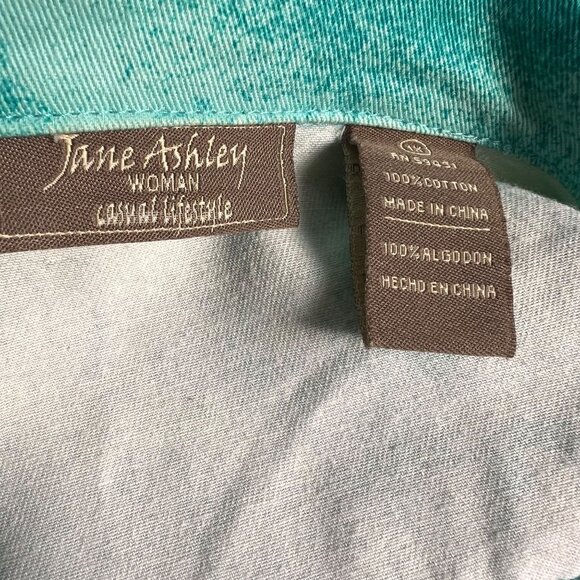 Jane Ashley Rome Button-Up Shirt Jacket Italy 1X Landmarks Streetlamps Europe - Picture 8 of 13